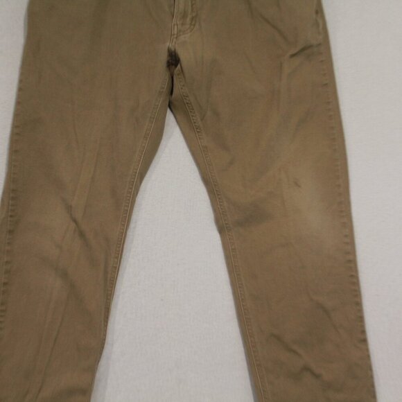 Van Heusen Men Tan Chino Shorts Never Tuck Slim Size 32X30 - Picture 3 of 10